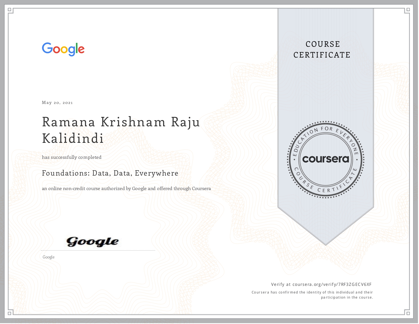 Certification 2